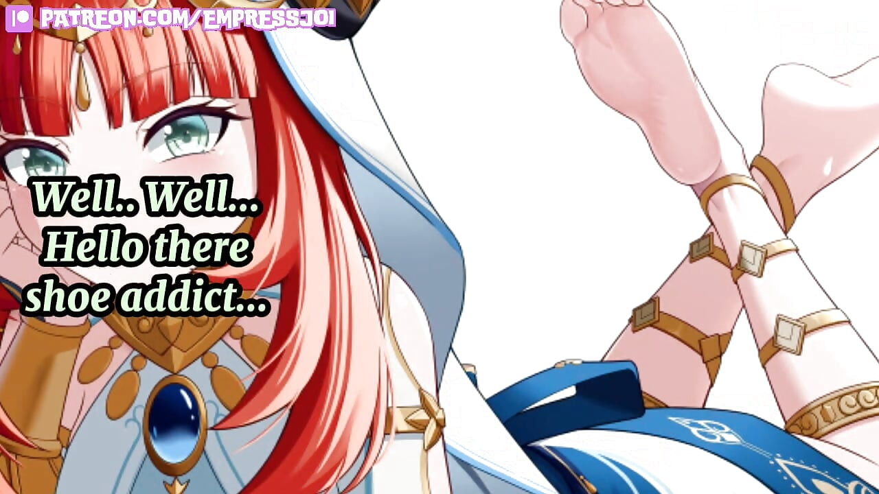 Femdom Hentai JOI: Be Submissive for Smelly Genshin Shoes