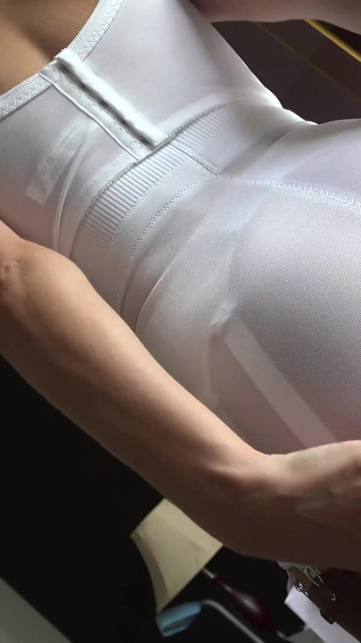 Coming home from vintage lingerie shopping...