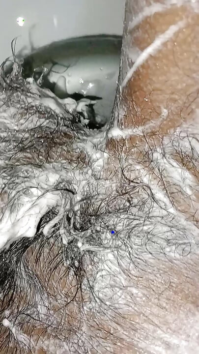 Penis Cleaning while bathing