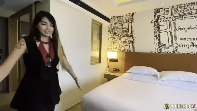 JohnTronX - Hardcore standing doggystyle sex with a perfect Asian babe