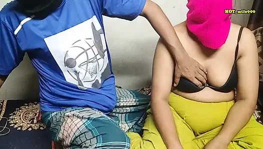 indian village wife with husband first time romance bedroom