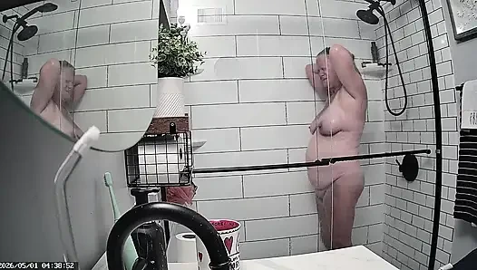 Mrs. Joanne Tanner a Real Public Schoolteacher Captured in the Shower 05-01-26 & 05-03-26