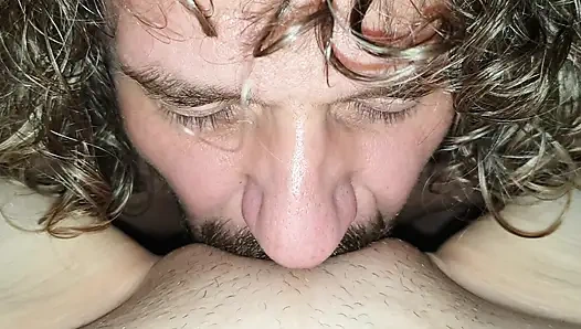 Licking, sucking, fucking. He makes me cum so nicely that I have to let him squirt inside me. Creampie 1 of 4