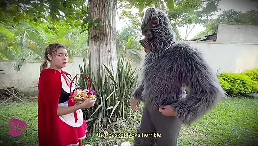 Little Red Riding Hood Was Lost in the Woods and Was Made to Suck Cock by the Big Bad Wolf