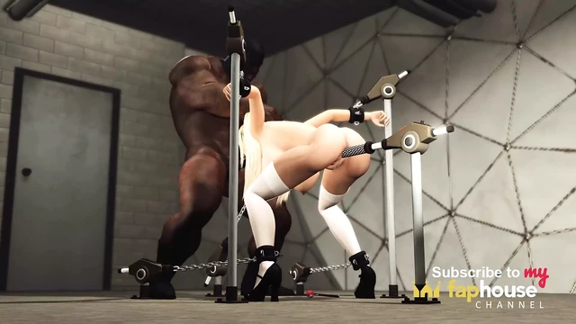 Black on White Hardcore. Huge Black Cock Fucks Hard White Whore