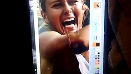cum blast on maria sharapova, 11 shots