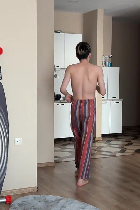 Invited a Friend Over, Deep Throat Blowjob and Fucking a Twink's Tight Ass