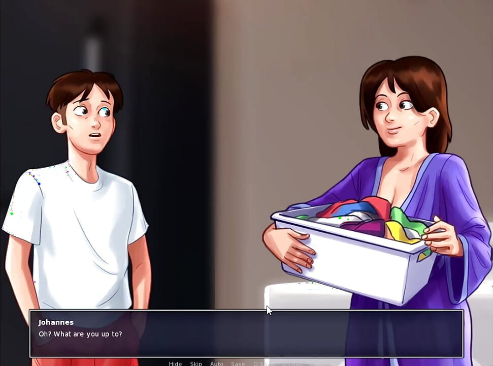 Summertime saga - Jenny had her baby. Johannes fucked Odette on the bike. Johannes fucked Roxxy