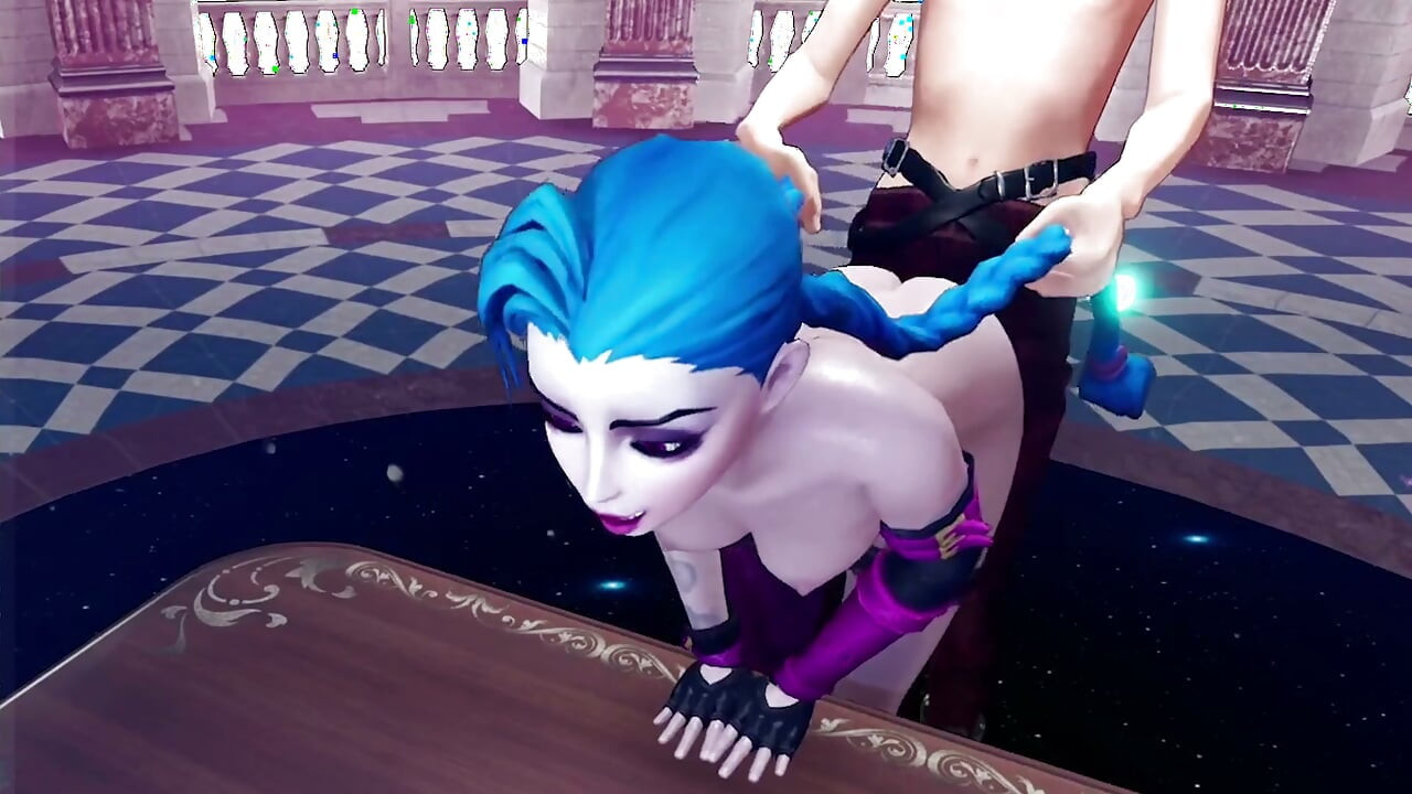 מזיין את ג'ינקס מאחור - League Of Legends: 3D Porn Parody