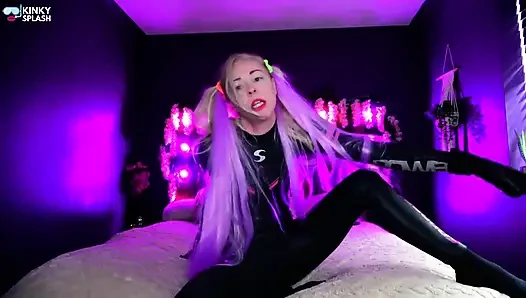 Shiny Wetsuit Succubus Invades Your Bed to Drain You