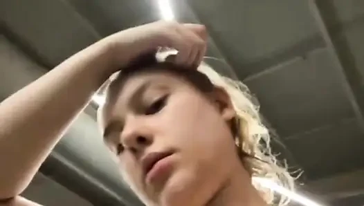Horny girl fucking in public Gym