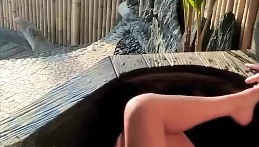 Veranda ngentot pasangan muda di luar ruangan