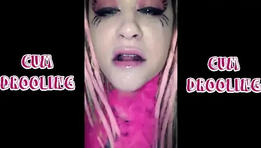 Cum Drooling with Slurping Sounds Extended.
