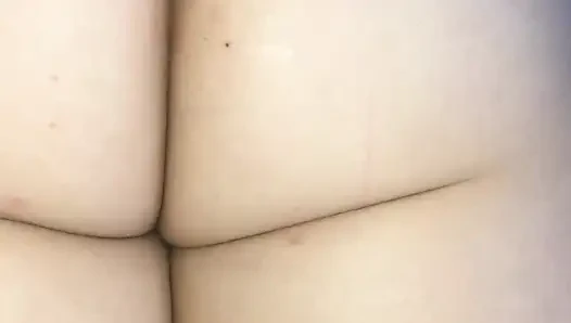 Stepsister slut let's stepbrother cum in her sweet little asshole