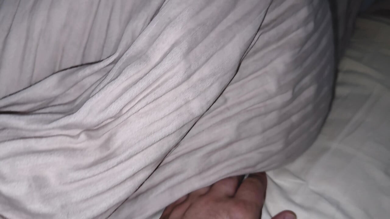 She pretended that she was resting, and I decided to wake her up with my big dick