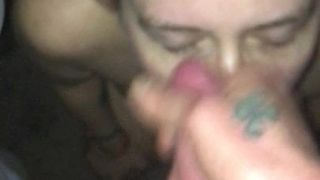 Slut wife takes another load on her face