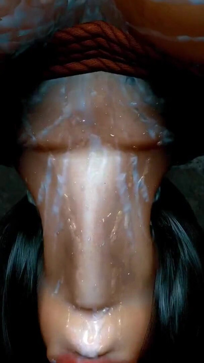 Pretty beauty is hung up and deepthroat... | Clip 2