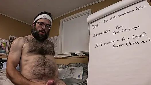 Anatomi dersi videosu erkek orgazmının yanlışlıkla gösterisine dönüşüyor