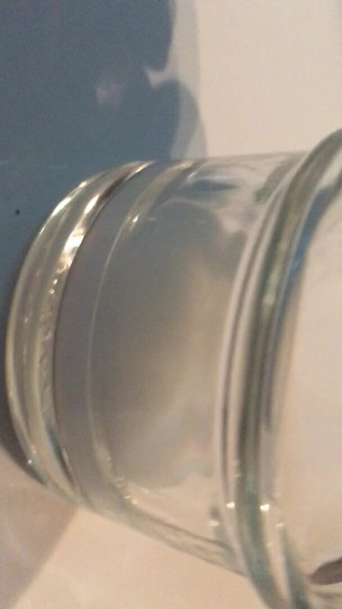 Big cumshot in glass