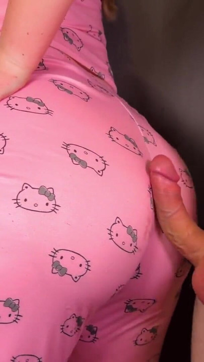 Challenge To CUM Before the Business Meeting(1 Minute). Stepson CUMS immediately on StepMom's Hello Kitty Pajamas | Clip 1