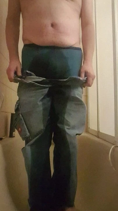pee in jeans