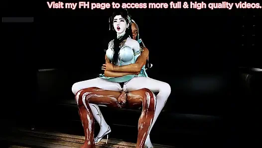 Gadis dunia maya dengan pantat montok- hentai animasi 3d