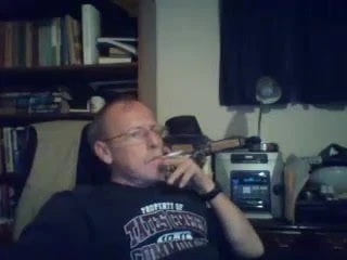 Moustache step dad smoking