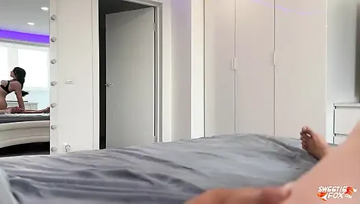 Horny StepSis Learns to Suck Using My Dick and Gives Herself Hard Fuck POV