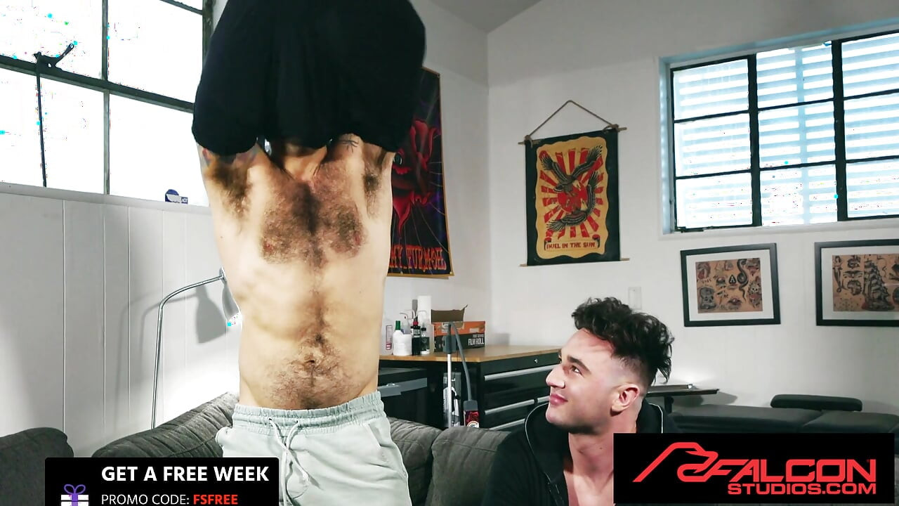 FALCON STUDIOS - Drew Valentino & Michael Boston First Live Cam Bareback