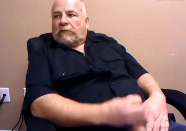 Nice daddy stroking, slow motion