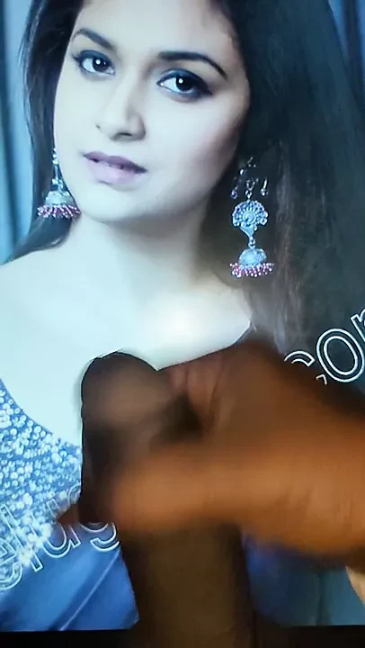 keerthi suresh face cock rubbing