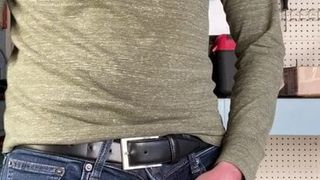 Daddy playing with HUGE cock and BIG load. AMAZING