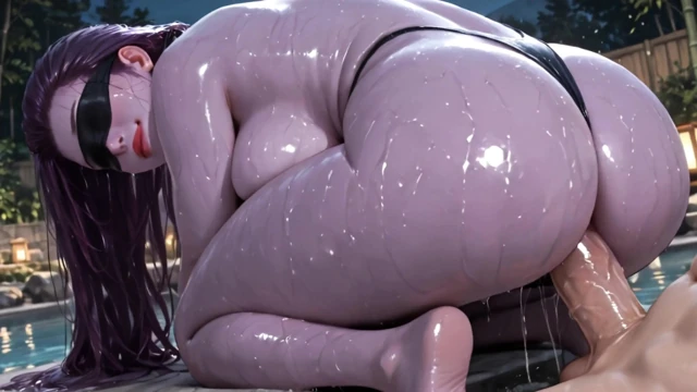 Japanese Bath House Fantasy - Wet, Oiled & Blindfolded