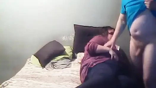 Masked Webcam Show Husband Fucks Wife and Doggystyle and Cum in Her Warm...