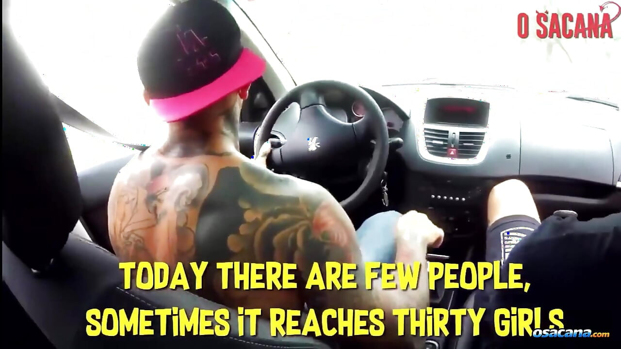 He Sucked in the Car and Took Cum From His Big Cock
