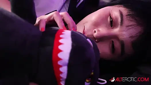 Marica Hase gets turned on while watching a movie