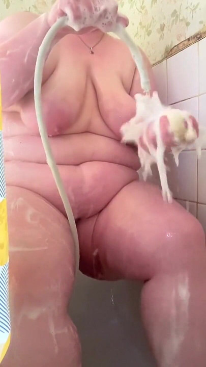 Bbwbootyful soaping my self having a shower fan request