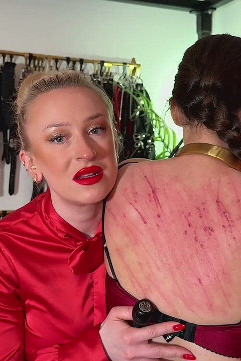 Miss Anna's Back Whipping Slave Mila's Test of Devotion