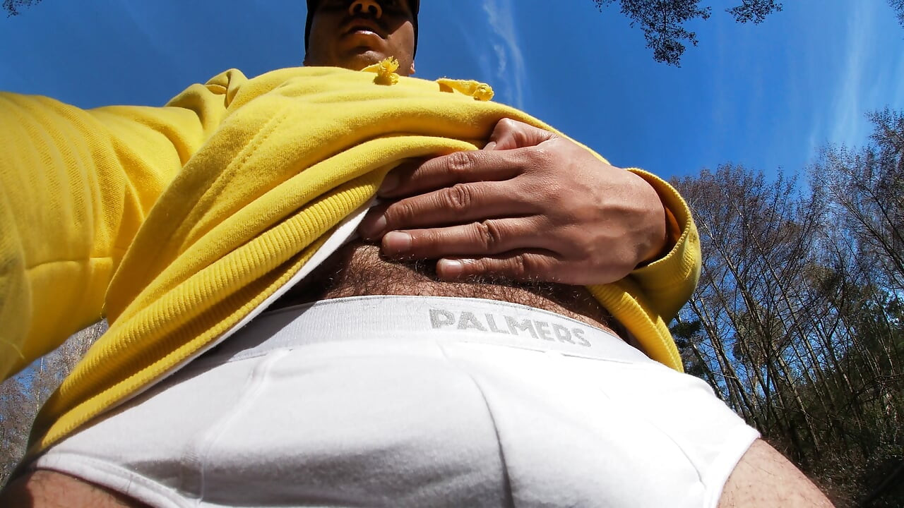 Sweaty Jock Jerks off in Forest While Talking Dirty - Hairy, Uncut & Verbal (part 1)