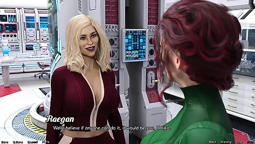 Uzayda Mahsur Kalmış - Striptizci Orta Yaşlı Seksi Kadın Büyük Göğüslerini Teşhir Ediyor