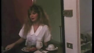 Room Service: the Waitress Serves Breakfast and Then Gets Fucked in the Ass
