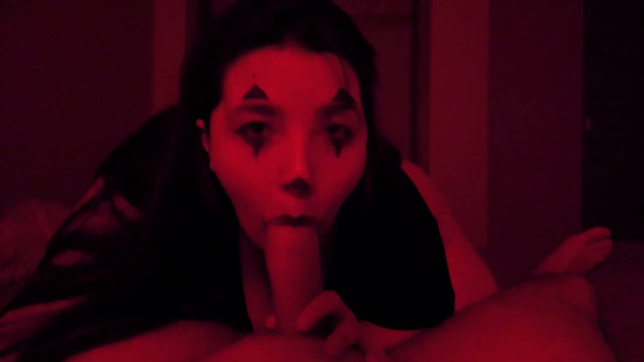 BBW Clown Sucks and Fucks Big Cock