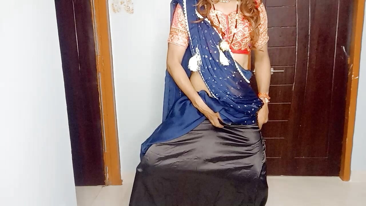 Remove stepmom sexy saree satin petticoat indian sisay