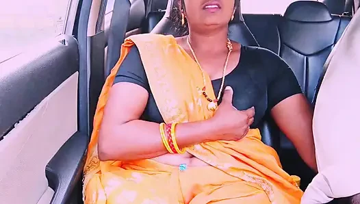 Villege maid car sex Telugu dirty talks.