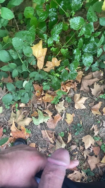 peeing outside
