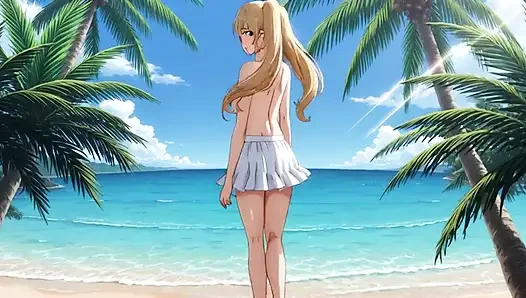 Beach Blonde Blowout: Elsa's Sandy Suck and Fuck Fest