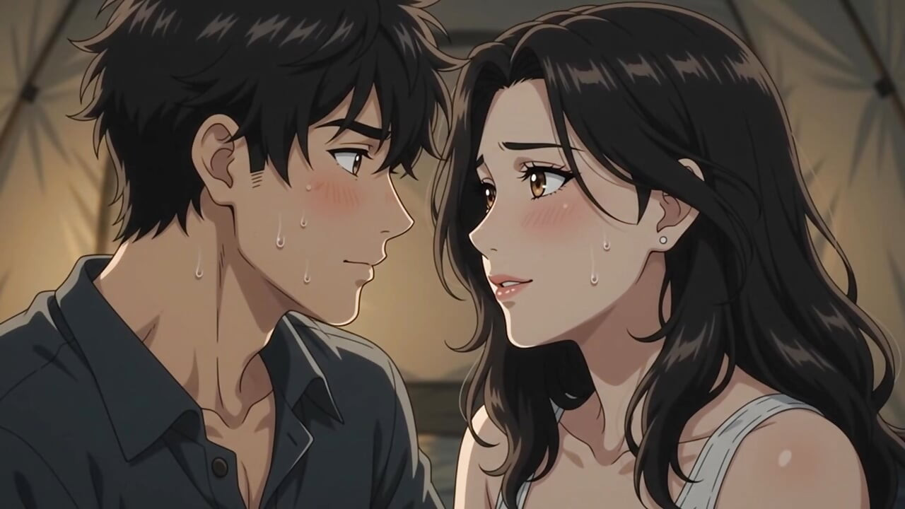 Too Close to Resist Forbidden Night in the Tent Hentai