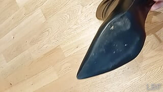 high-heeled ankle boots, German dirty talk