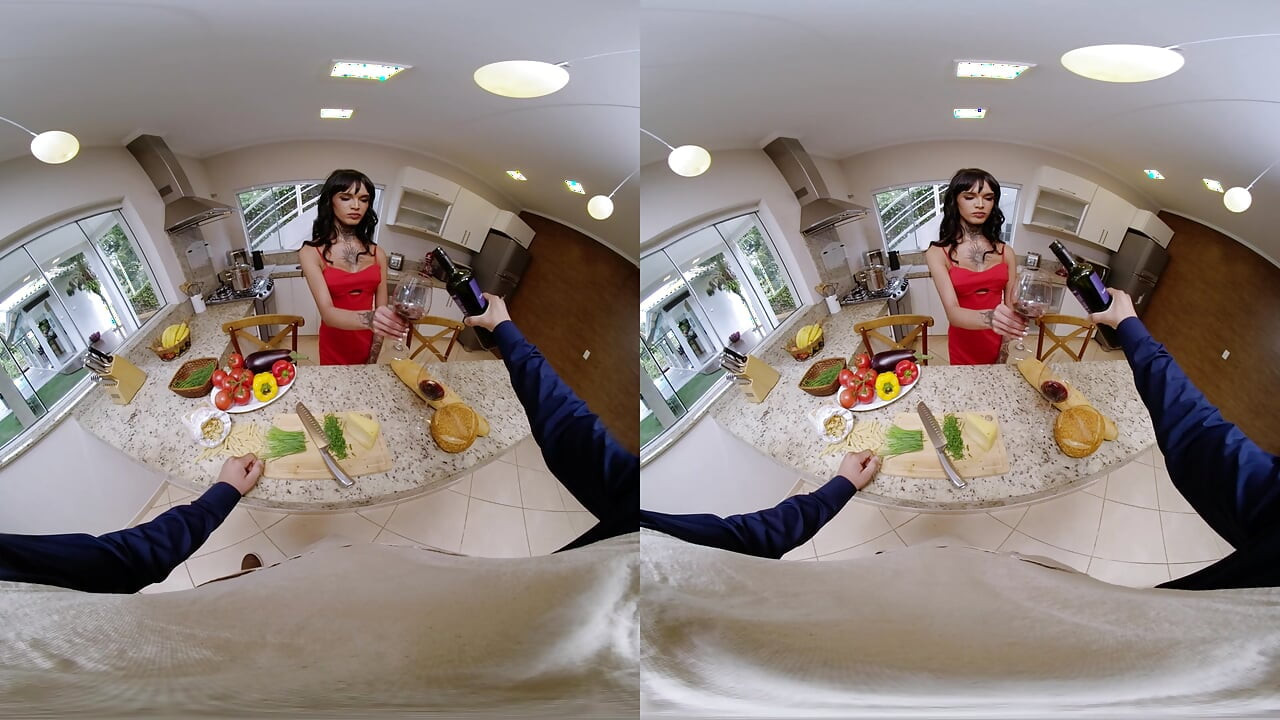 Brazilian tgirl just can't keep her hands off you