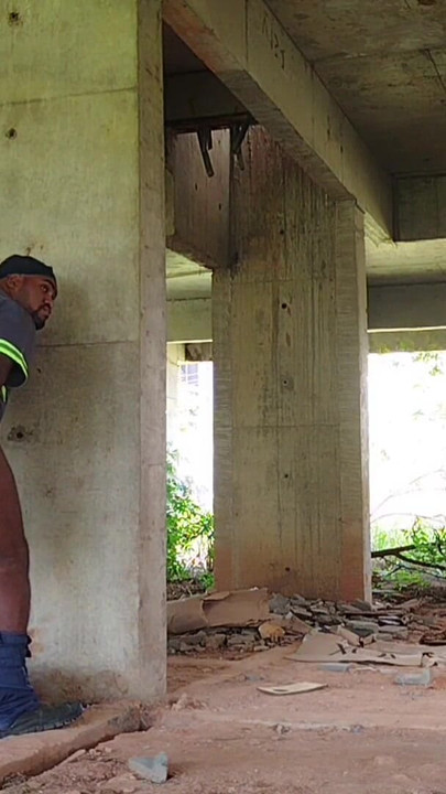 In construction playing with my big ass | Clip 1